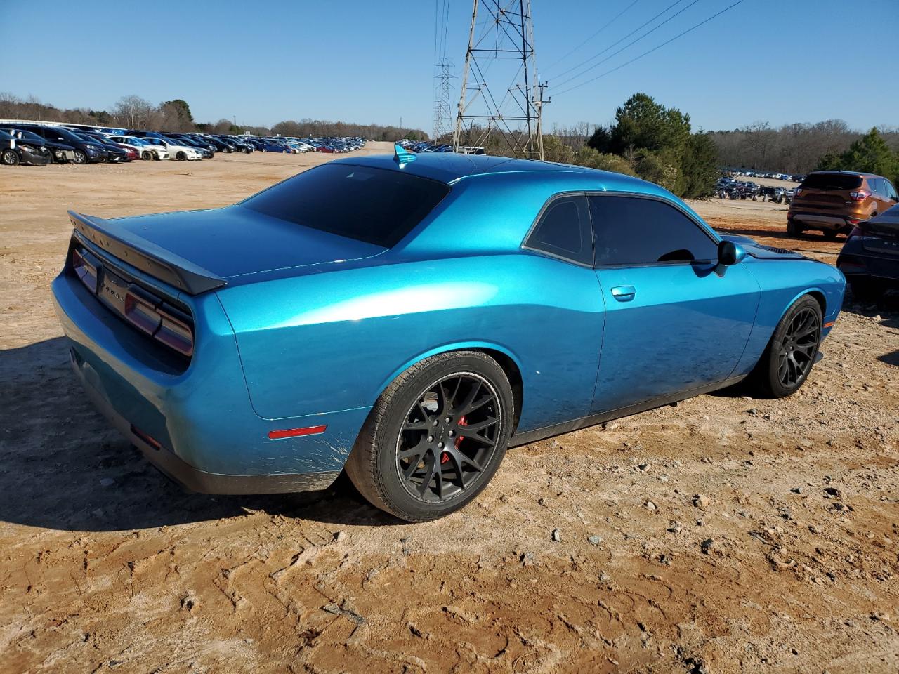 2016 Dodge Challenger VIN 2C3CDZC96GH225243 Copart auction photo, vandalism damage thumbnail 3