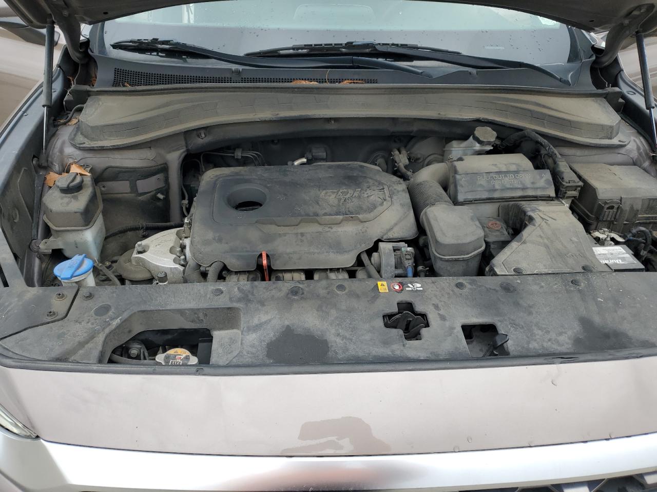 2019 Hyundai Santa Fe VIN 5NMS2CAD5KH117646 Copart auction photo, front end damage thumbnail 12