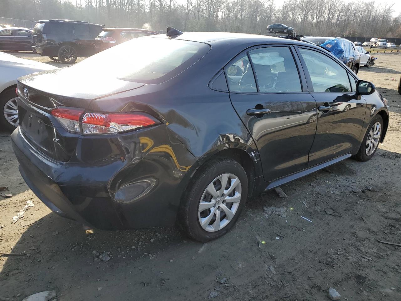 2021 Toyota Corolla VIN JTDEPMAE0MJ139404 Copart auction photo, side / rear end damage thumbnail 3