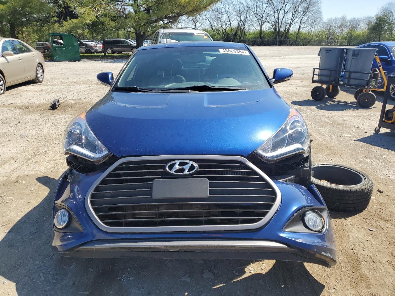 2016 Hyundai Veloster VIN KMHTC6AE6GU263626 Copart auction photo, all over damage thumbnail 5