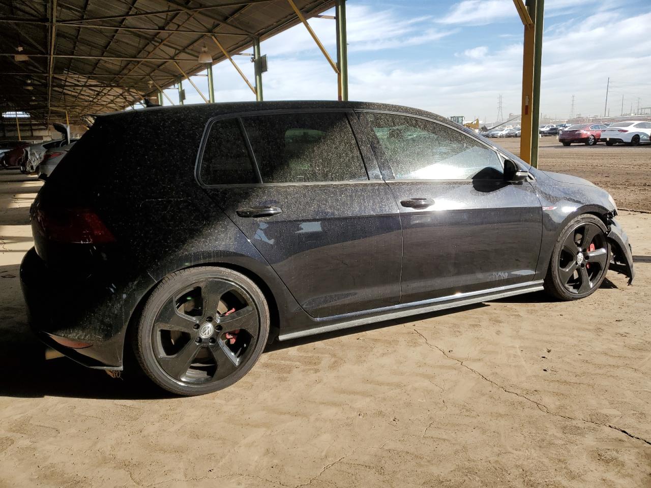 2017 Volkswagen GTI VIN 3VW447AU9HM048716 Copart auction photo, front end damage thumbnail 3