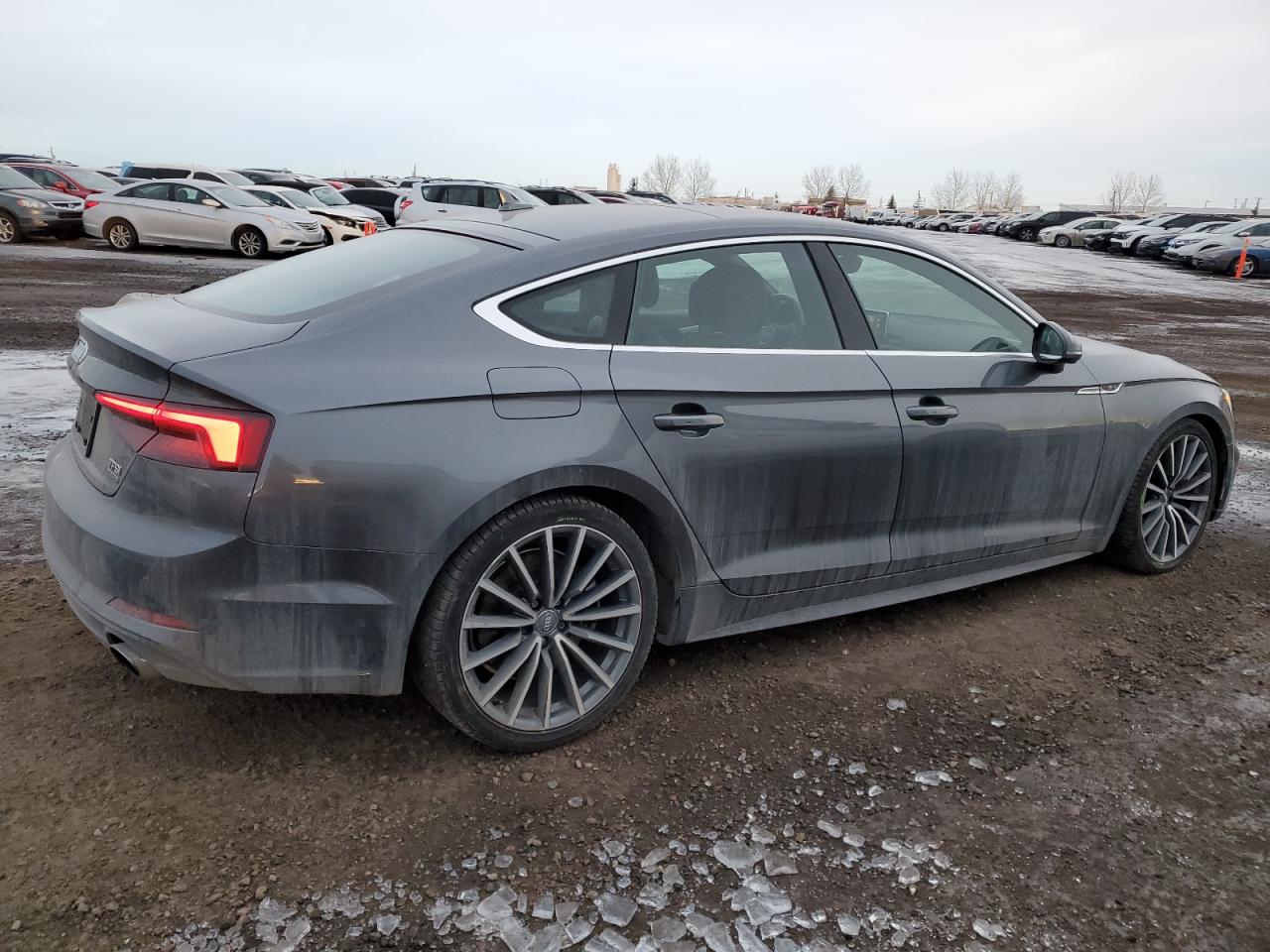 2018 Audi A5 VIN WAUFNCF57JA092622 Copart auction photo, front end / undercarriage damage thumbnail 3