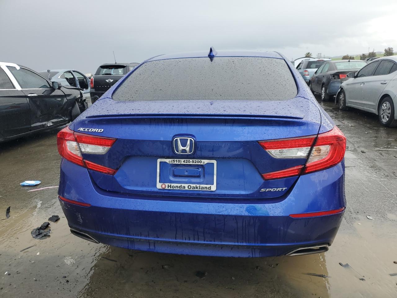 2018 Honda Accord VIN 1HGCV1F31JA253041 Copart auction photo, vandalism / front end damage thumbnail 6