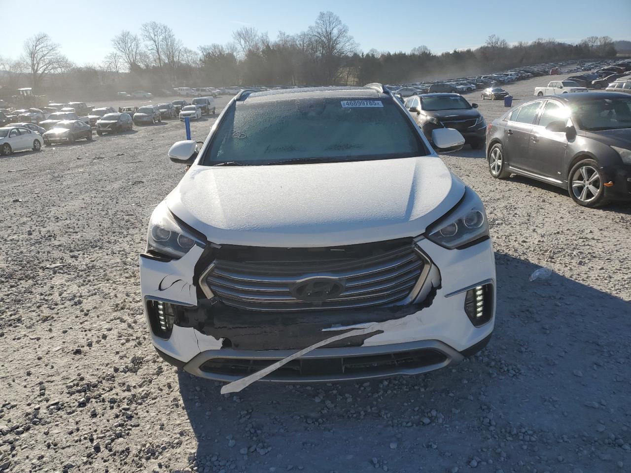 2017 Hyundai Santa Fe VIN KM8SRDHF3HU252274 Copart auction photo, front end / rear end damage thumbnail 5