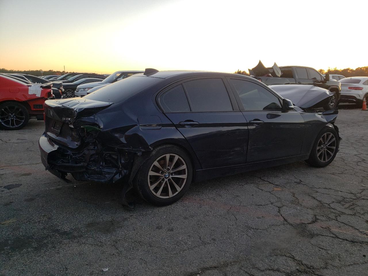 2017 BMW 3er VIN WBA8A9C32HAC99877 Copart auction photo, all over damage thumbnail 3