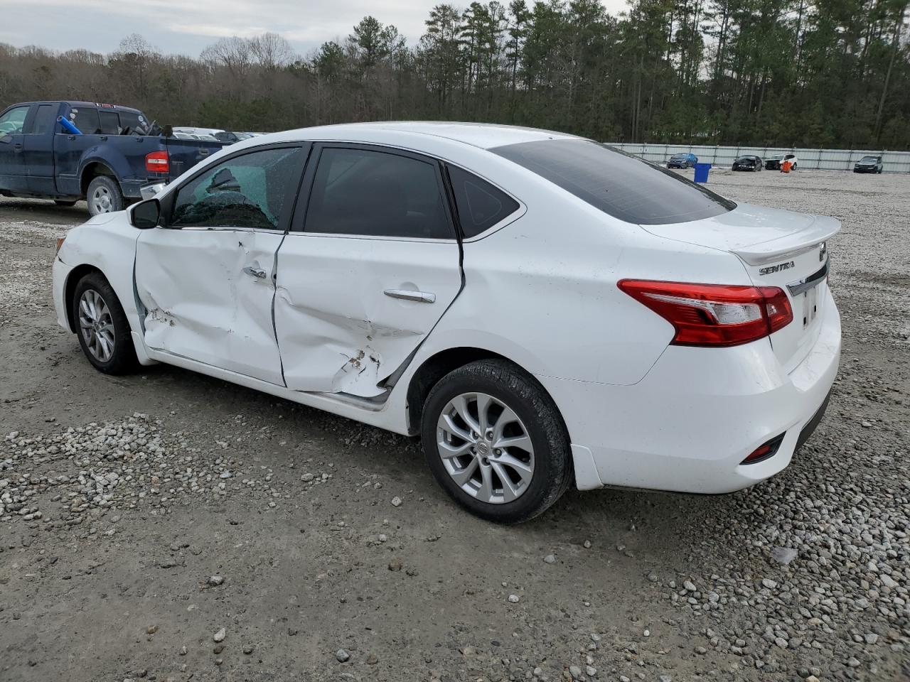 2019 Nissan Sentra VIN 3N1AB7AP5KY222063 Copart auction photo, side / front end damage thumbnail 2
