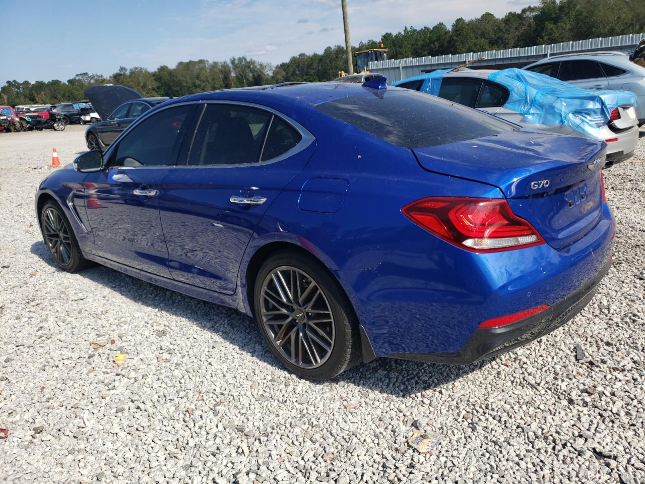 2019 Genesis G70 VIN KMTG34LA0KU031831 Copart auction photo, top/roof damage thumbnail 2