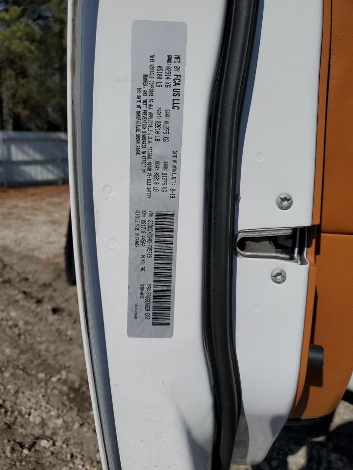 2019 Dodge Charger VIN 2C3CDXBG4KH705729 Copart auction photo, front end / side damage thumbnail 13