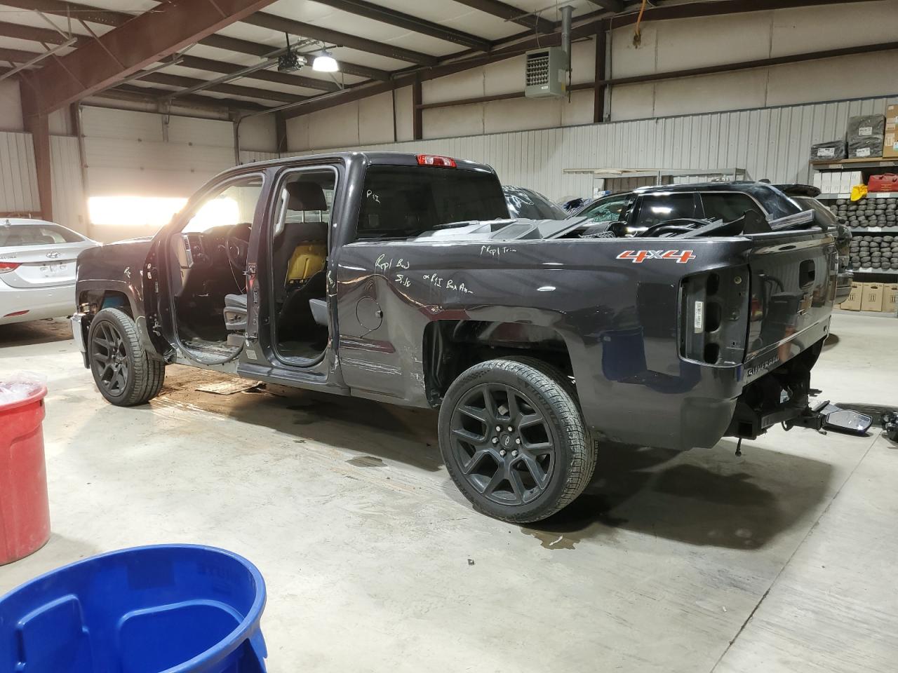 2015 Chevrolet Silverado VIN 1GCVKREC9FZ281114 Copart auction photo, rear end / side damage thumbnail 2