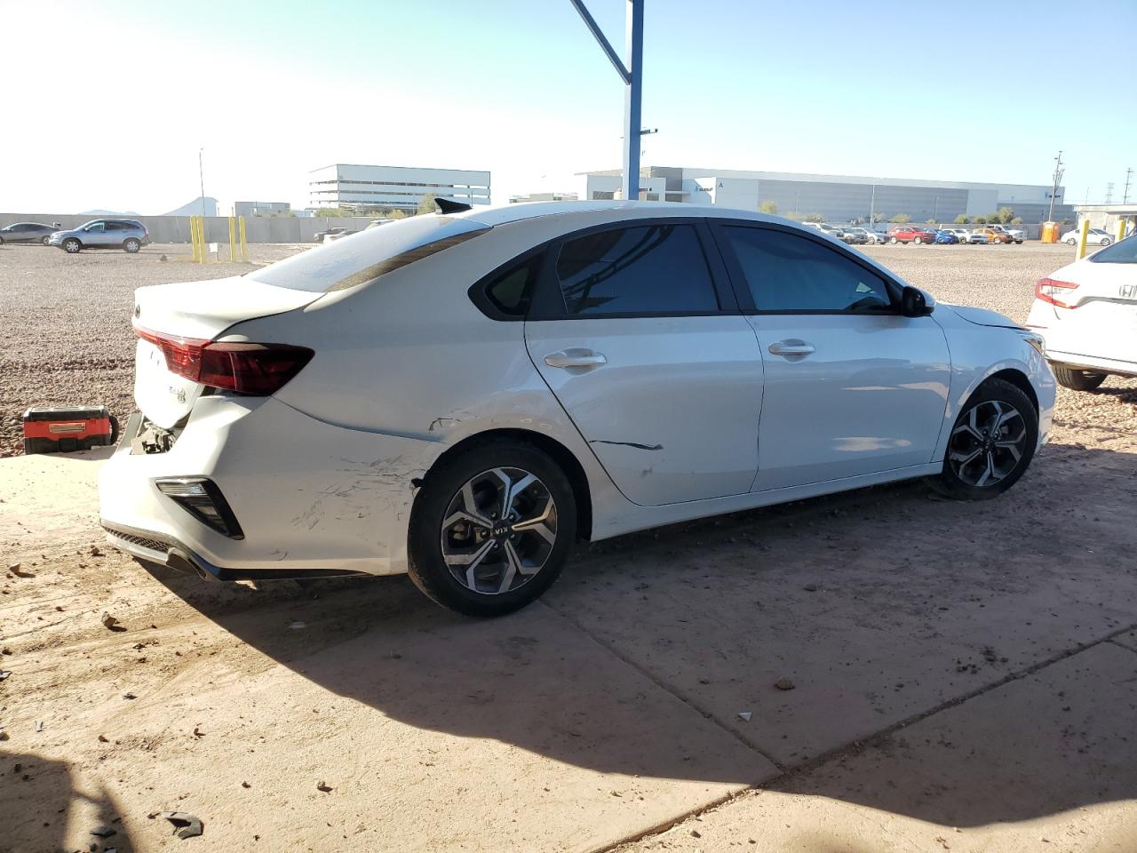 2021 KIA Forte VIN 3KPF24ADXME407849 Copart auction photo, rear end / front end damage thumbnail 3