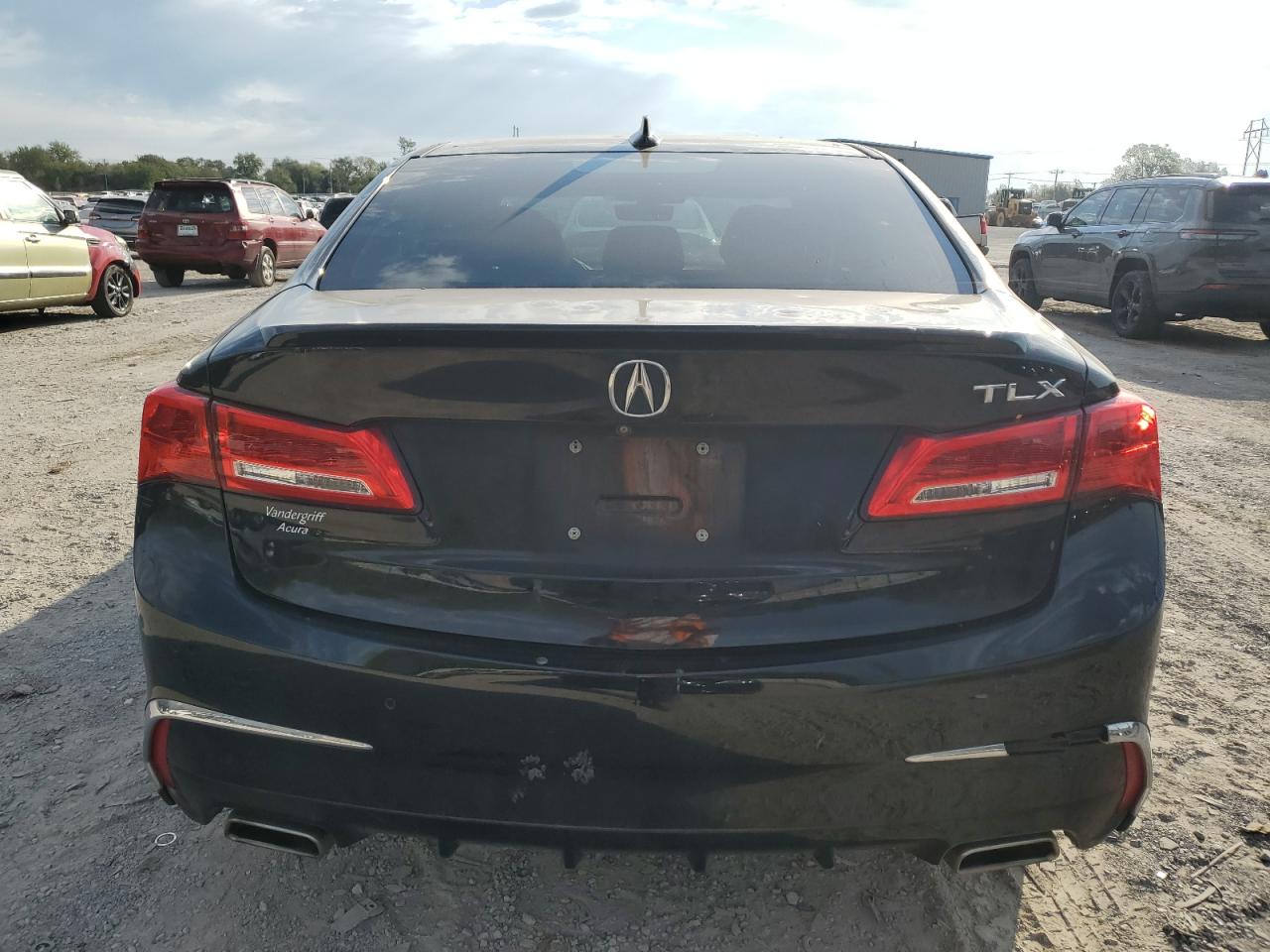2018 Acura TLX VIN 19UUB2F72JA001773 Copart auction photo, front end / hail damage thumbnail 6