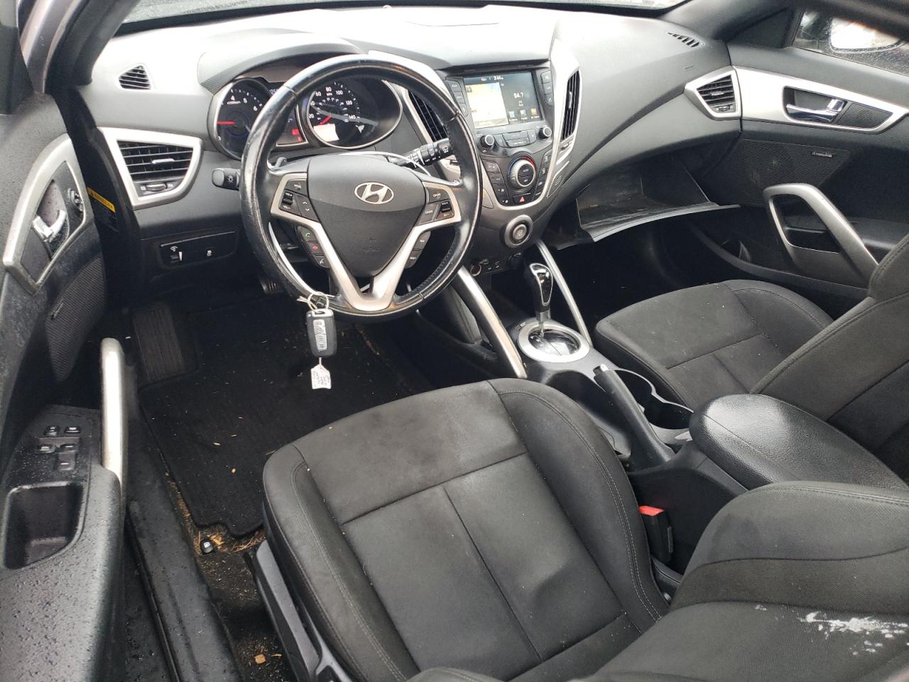 2017 Hyundai Veloster VIN KMHTC6AD2HU321868 Copart auction photo, rear end damage thumbnail 8