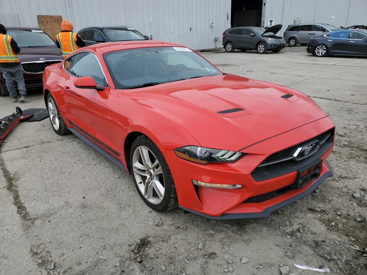 2019 Ford Mustang VIN 1FA6P8TH9K5132160 Copart auction photo, side damage thumbnail 4