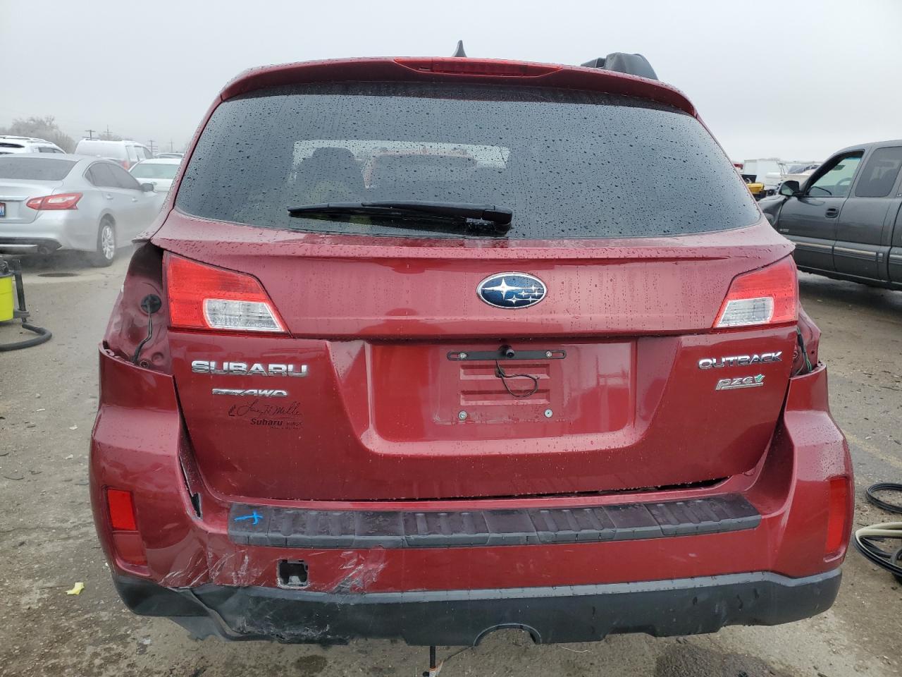 2014 Subaru Legacy VIN 4S4BRBCC4E3299400 Copart auction photo, rear end / side damage thumbnail 6