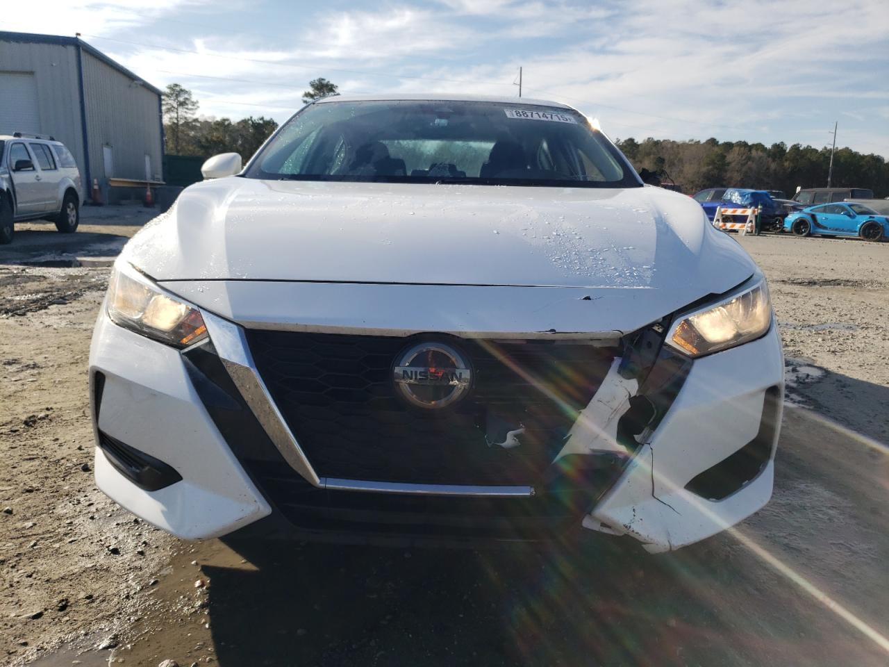 2021 Nissan Sentra VIN 3N1AB8CVXMY299497 Copart auction photo, front end / side damage thumbnail 5