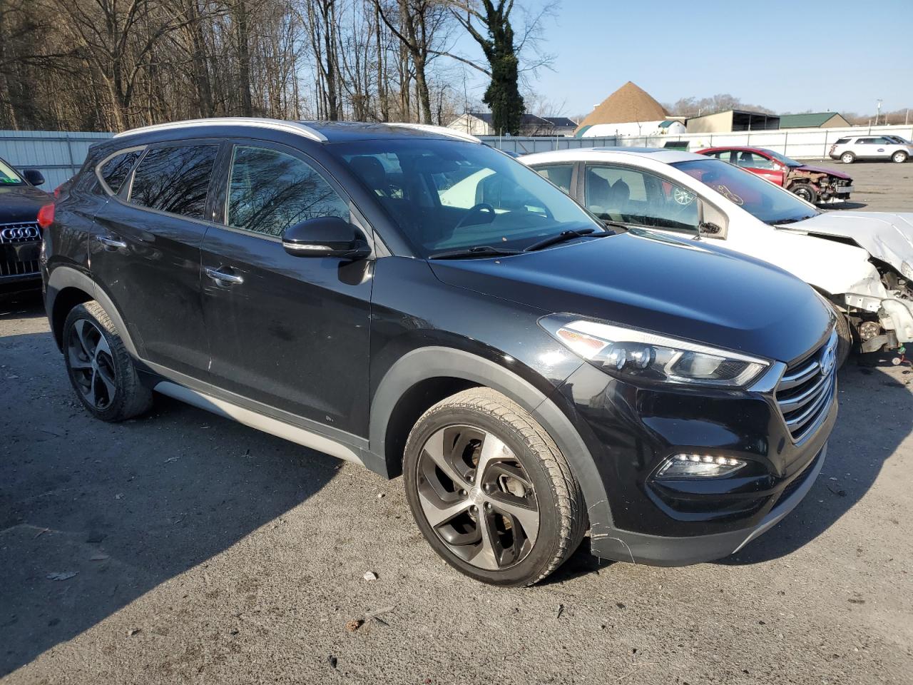 2018 Hyundai Tucson VIN KM8J3CA29JU820354 Copart auction photo, side damage thumbnail 4