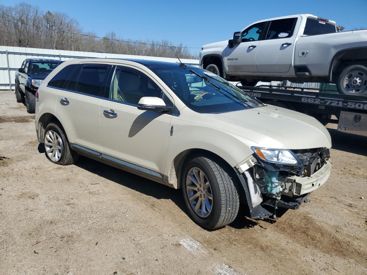 2015 Lincoln MKX VIN 2LMDJ6JK7FBL30470 Copart auction photo, front end / side damage thumbnail 4