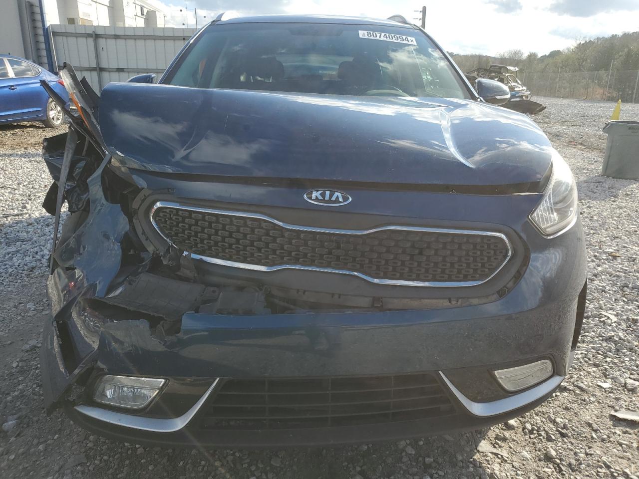 2018 KIA Niro VIN KNDCC3LC7J5112018 Copart auction photo, front end damage thumbnail 5