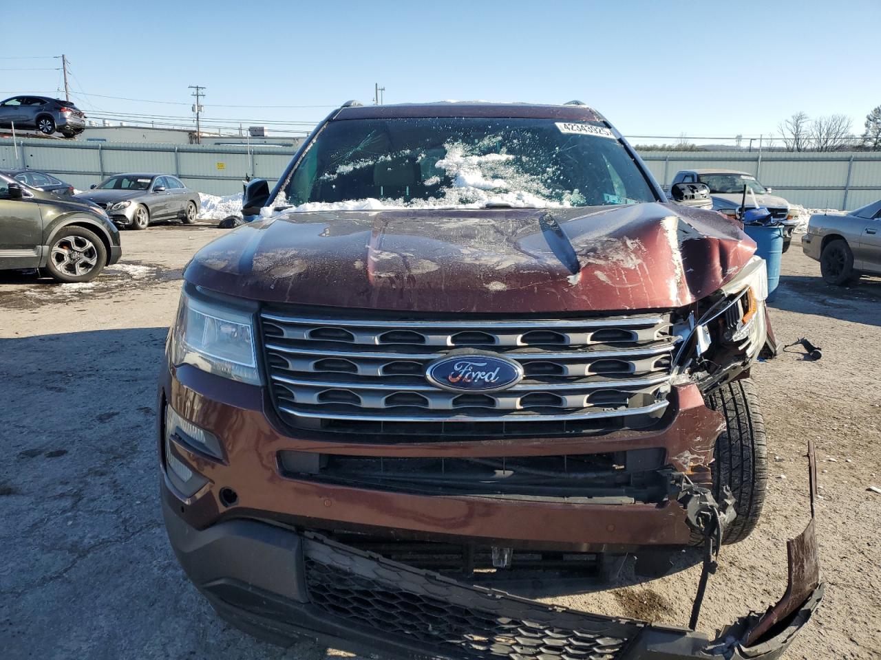 2016 Ford Explorer VIN 1FM5K8D87GGC28928 Copart auction photo, front end damage thumbnail 5