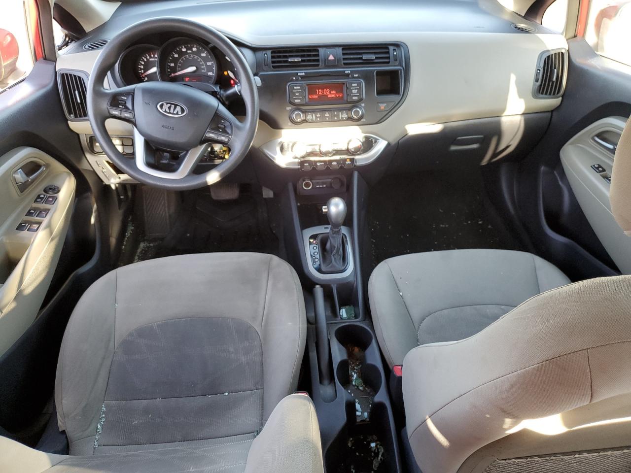 2014 KIA Rio VIN KNADM4A32E6370924 Copart auction photo, front end damage thumbnail 8