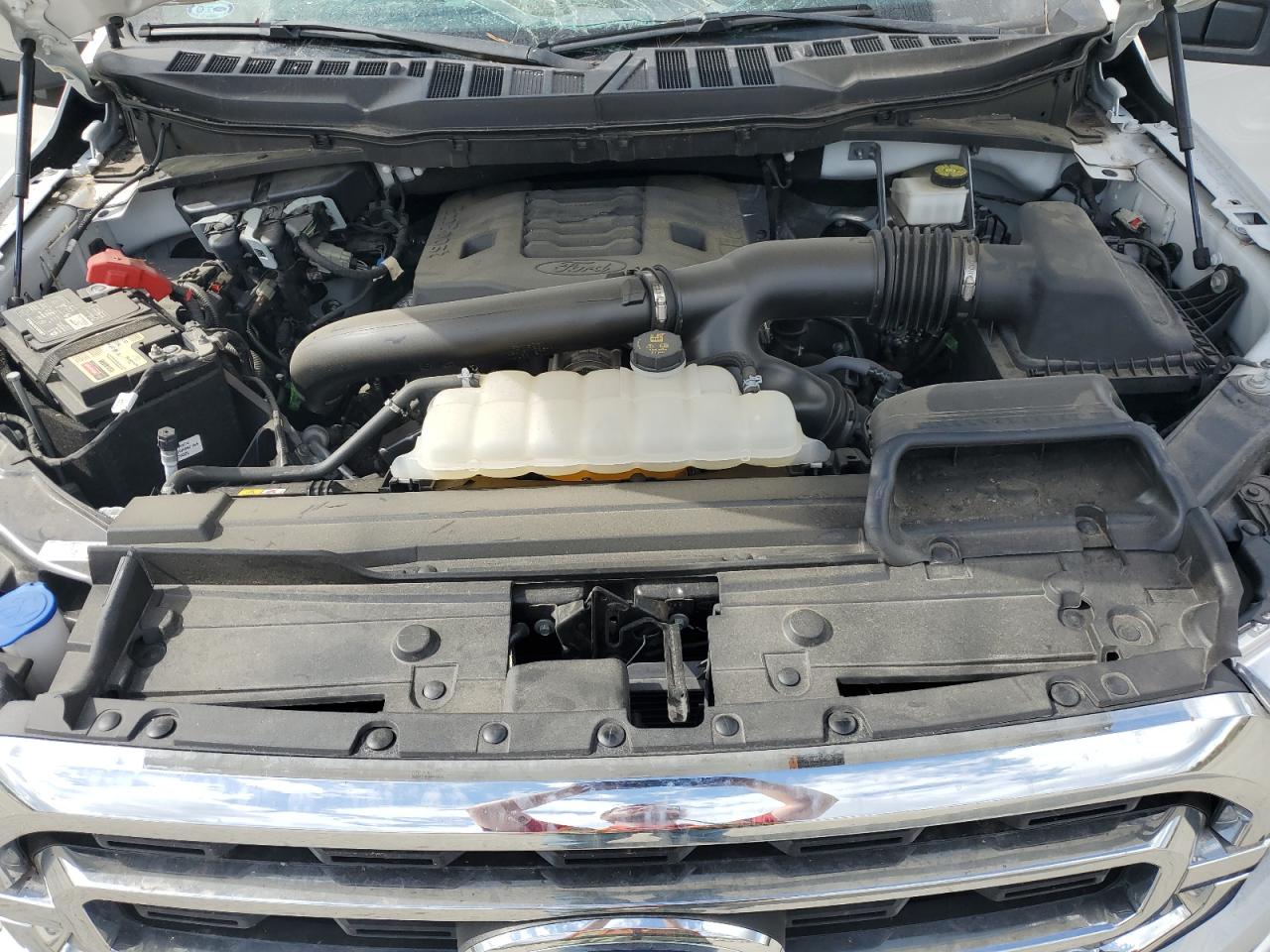 2022 Ford F-150 VIN 1FTFW1E81NKF21365 Copart auction photo, top/roof damage thumbnail 11