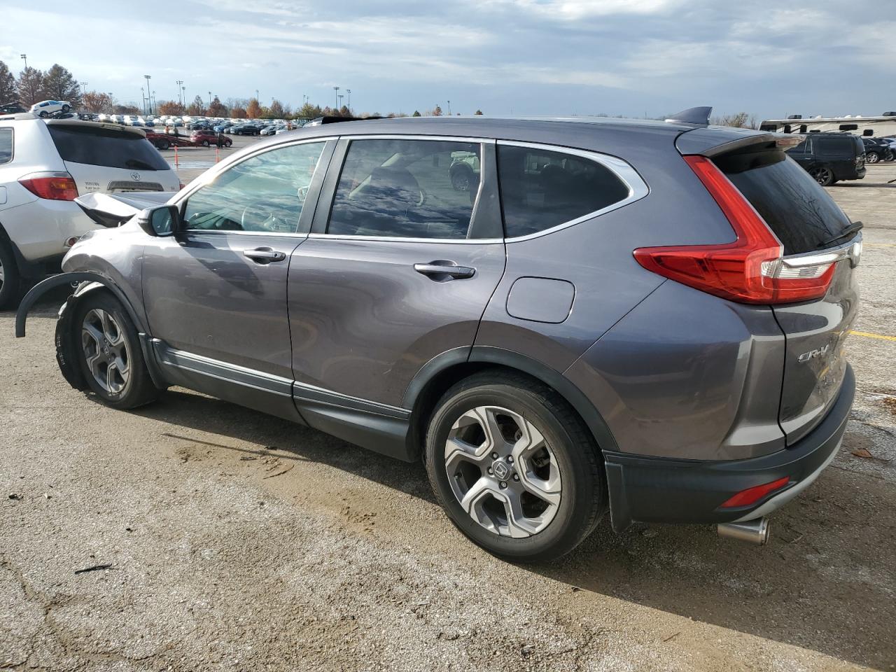 2017 Honda CR-V VIN 7FARW1H81HE001021 Copart auction photo, front end damage thumbnail 2