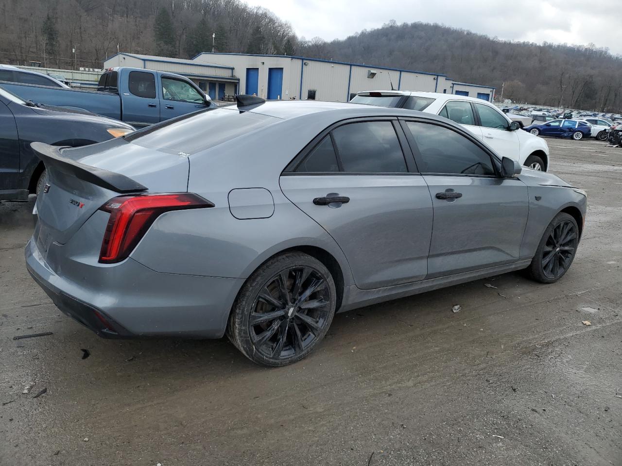 2022 Cadillac CT4 VIN 1G6DK5RK1N0127122 Copart auction photo, front end / rear end damage thumbnail 3