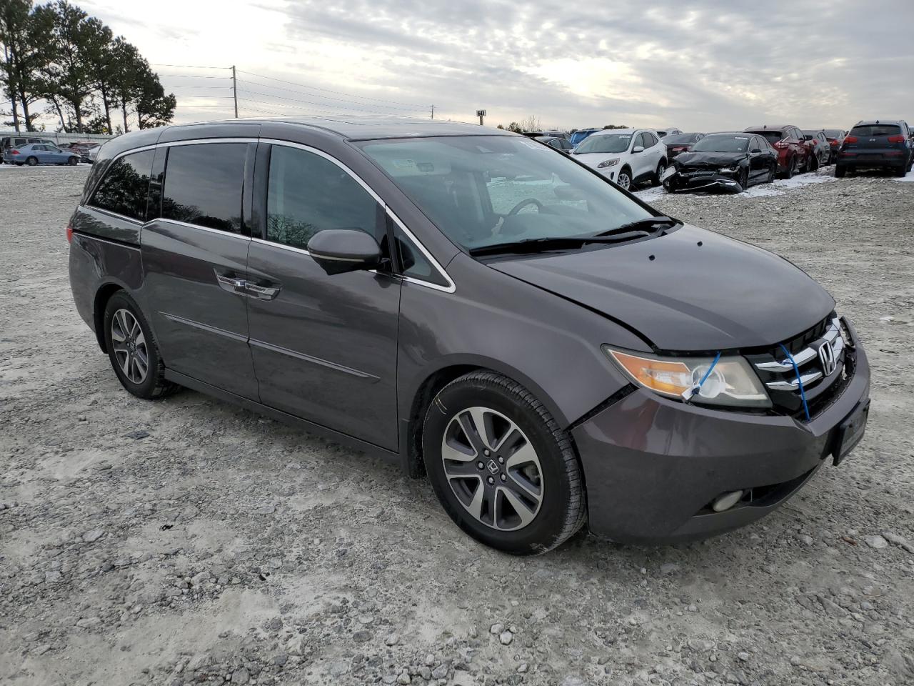 2014 Honda Odyssey VIN 5FNRL5H99EB097514 Copart auction photo, front end damage thumbnail 4