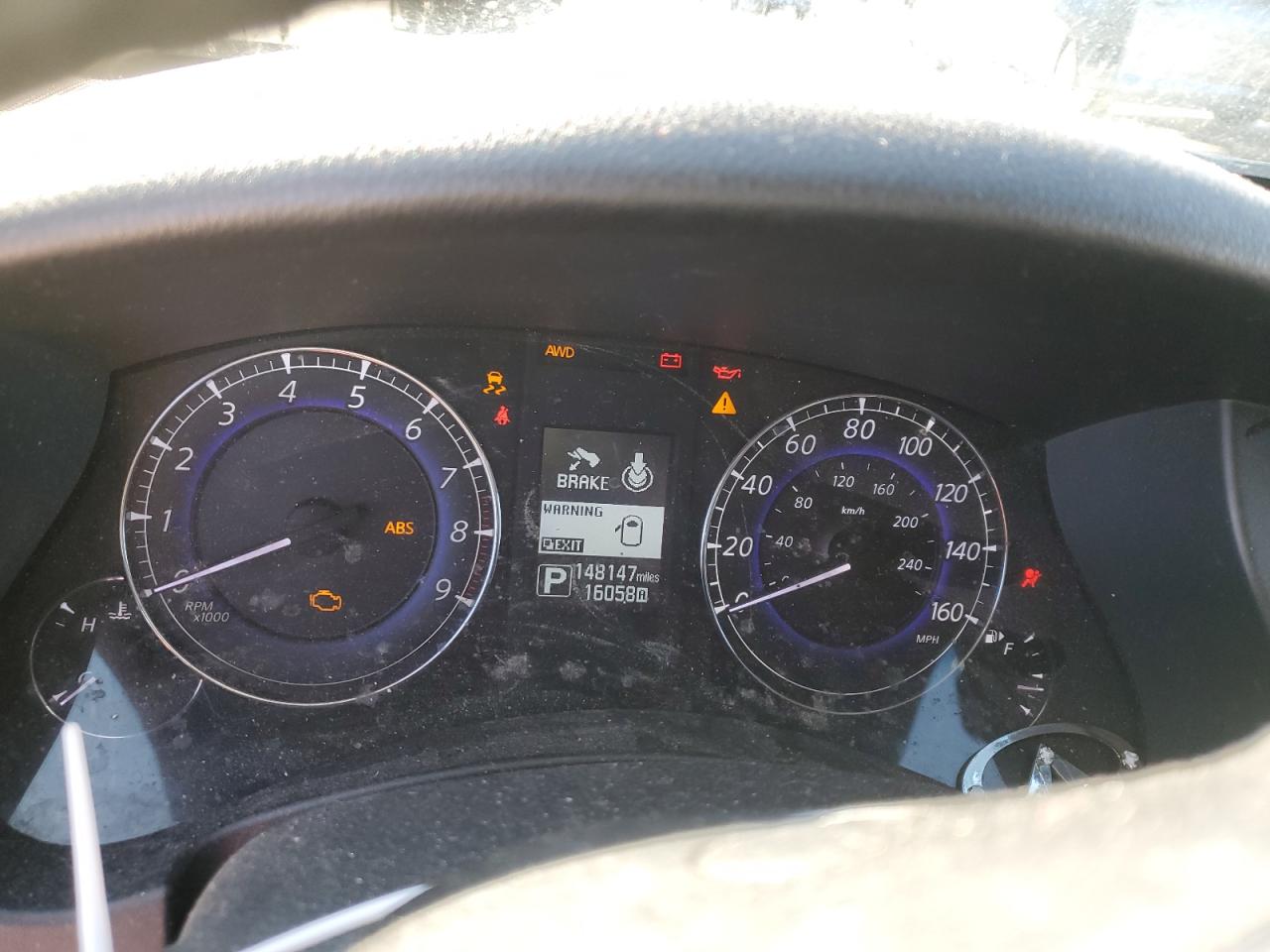 2016 Infiniti QX50 VIN JN1BJ0RR8GM262135 Copart auction photo, front end damage thumbnail 9