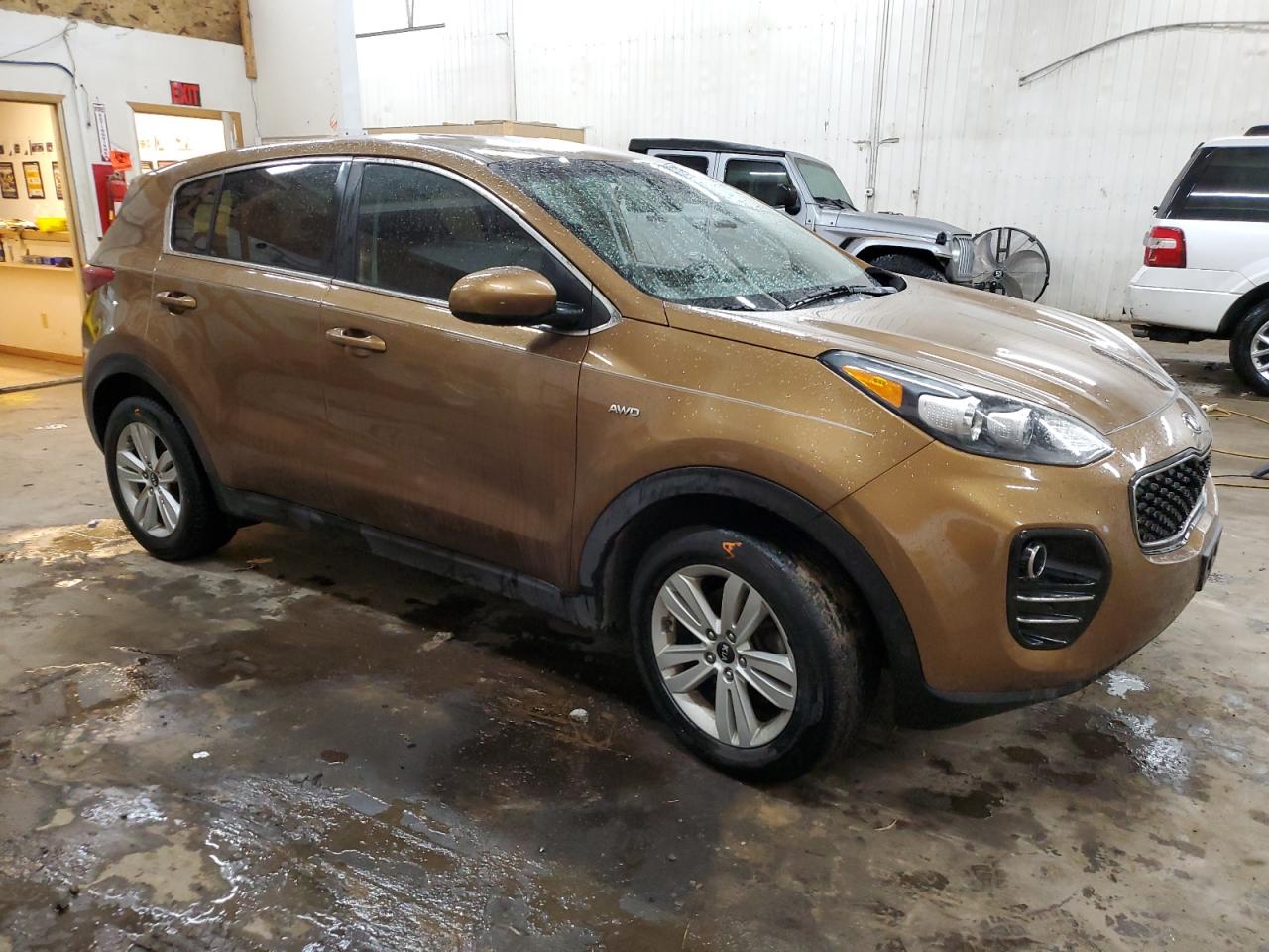 2017 KIA Sportage VIN KNDPMCAC9H7065297 Copart auction photo, side damage thumbnail 4