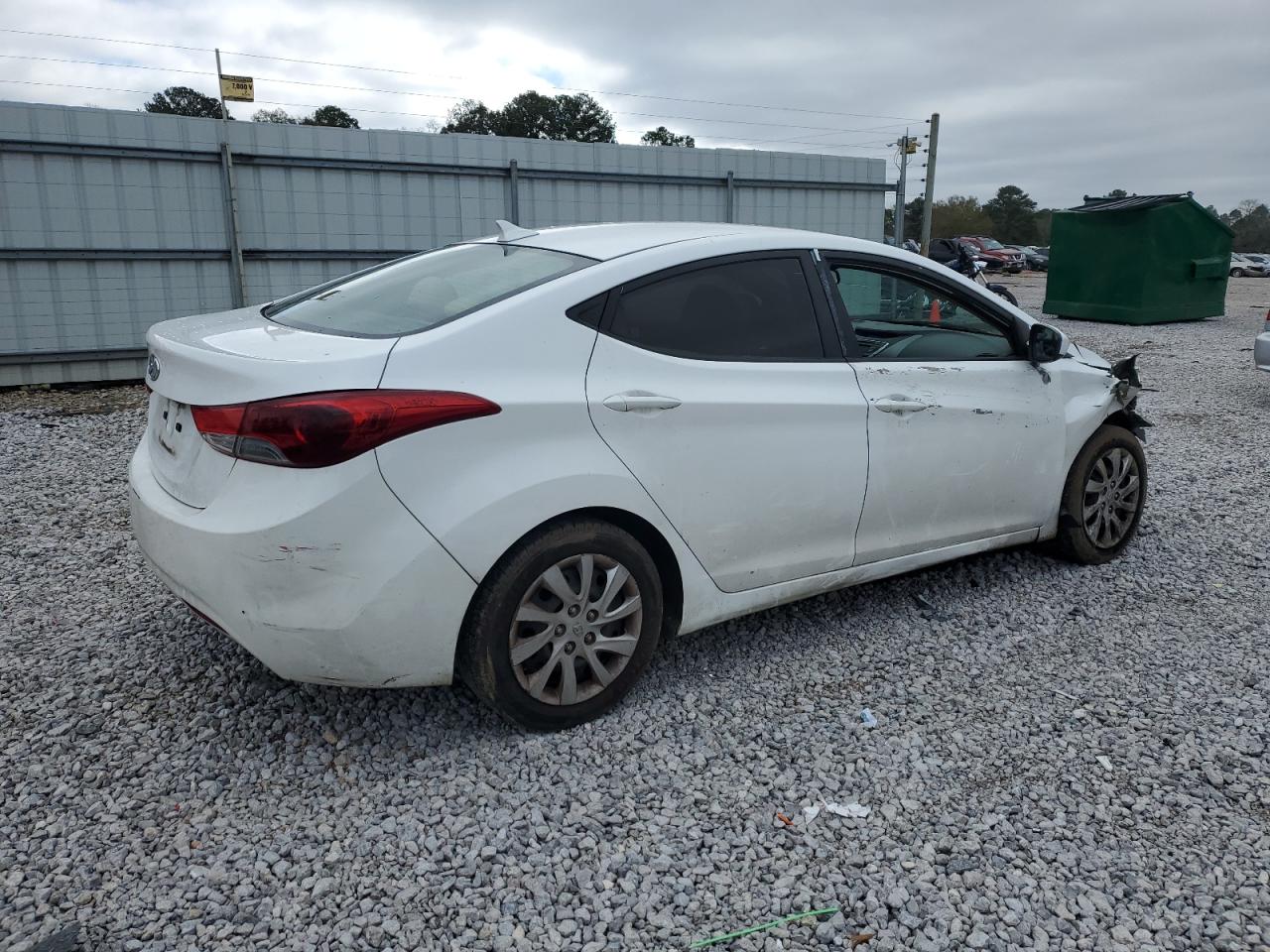 2012 Hyundai Elantra VIN 5NPDH4AE1CH134194 Copart auction photo, front end / rear end damage thumbnail 3