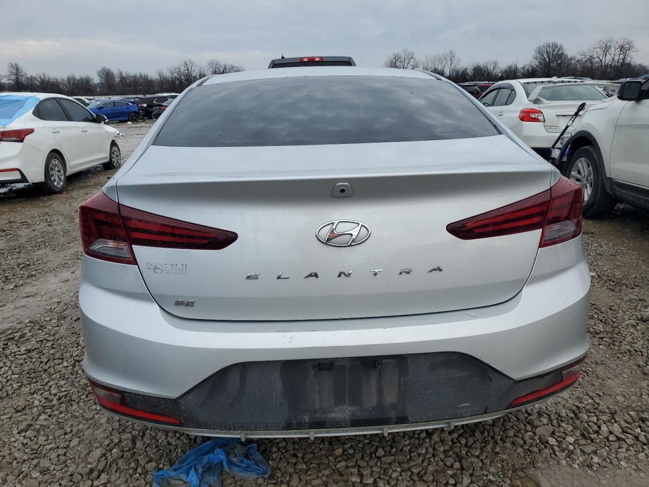 2020 Hyundai Elantra VIN 5NPD74LF4LH510539 Copart auction photo, vandalism damage thumbnail 6