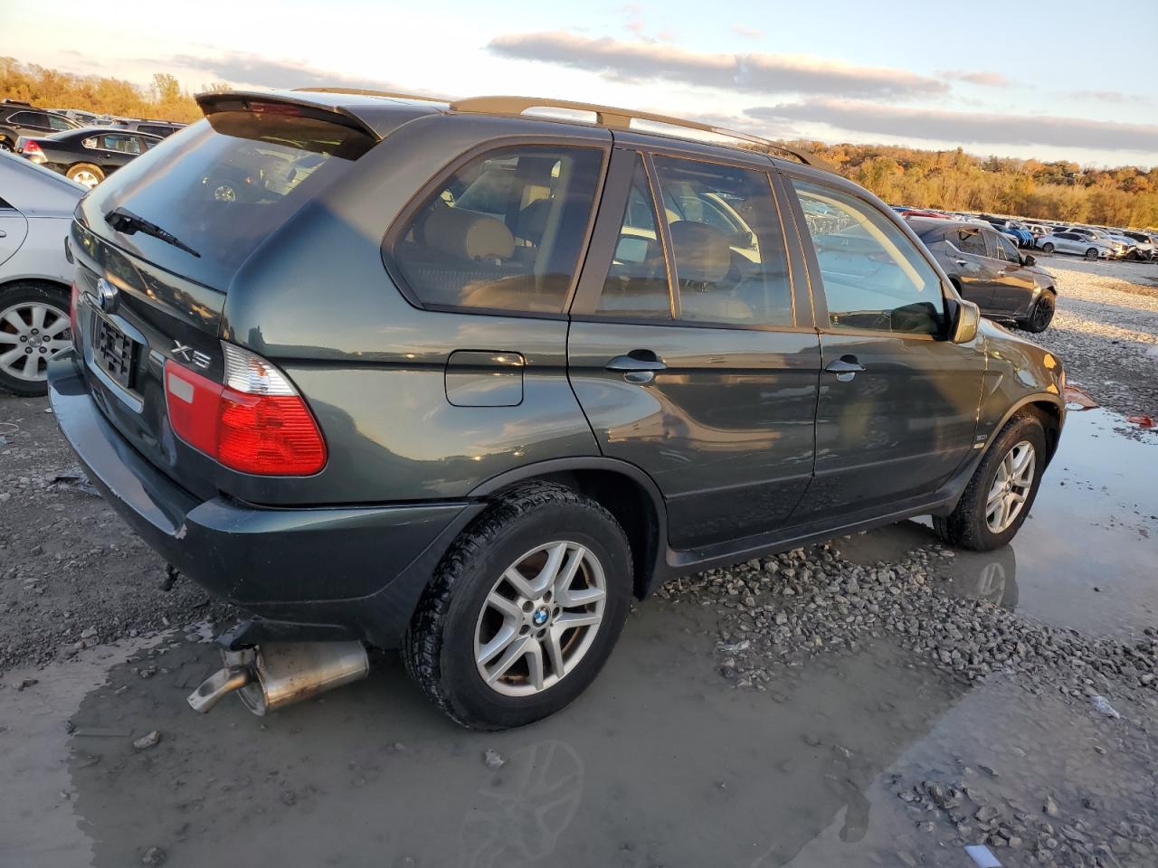 2006 BMW X5 VIN 5UXFA13596LY39400 Copart auction photo, rear end damage thumbnail 3