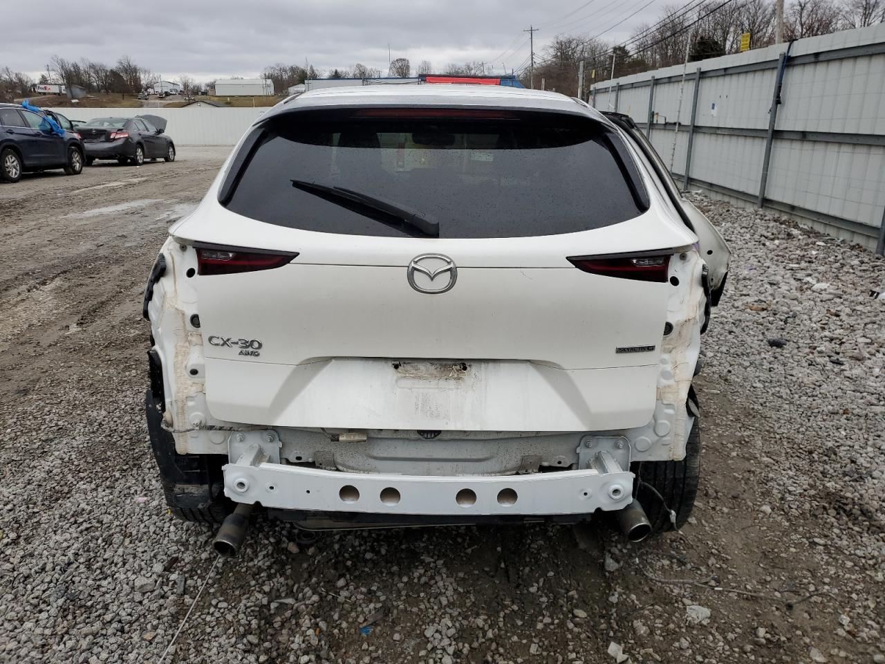 2021 Mazda CX-30 VIN 3MVDMBCLXMM300024 Copart auction photo, all over damage thumbnail 6