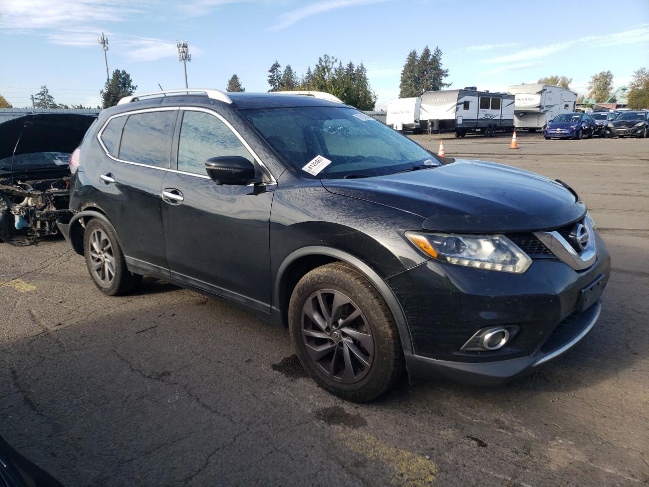 2016 Nissan Rogue VIN 5N1AT2MT4GC834790 Copart auction photo, undercarriage / rear end damage thumbnail 4