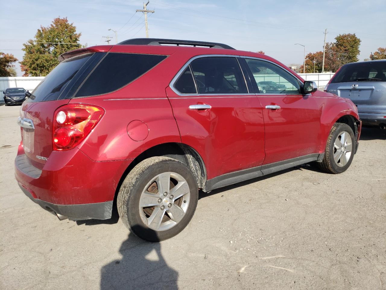 2014 Chevrolet Equinox VIN 2GNFLGE37E6197770 Copart auction photo, front end / side damage thumbnail 3