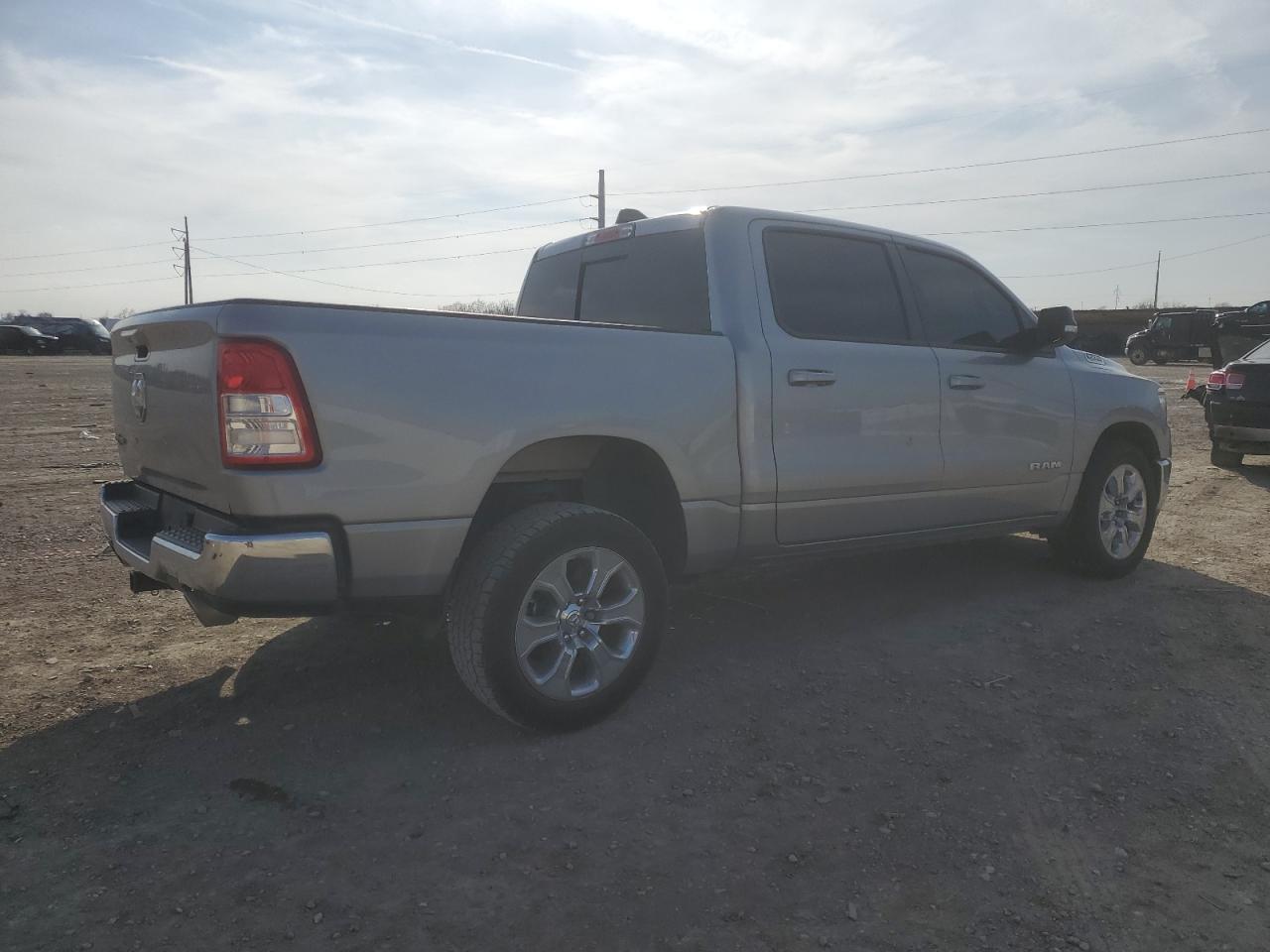 2021 RAM 1500 VIN 1C6RREFT1MN647132 Copart auction photo, front end / side damage thumbnail 3