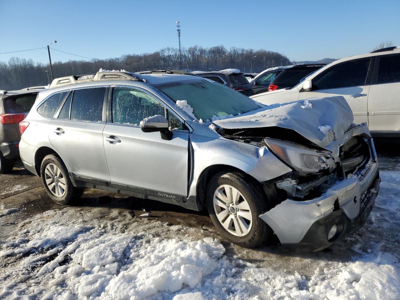 2018 Subaru Outback VIN 4S4BSAFC0J3333711 Copart auction photo, front end damage thumbnail 4