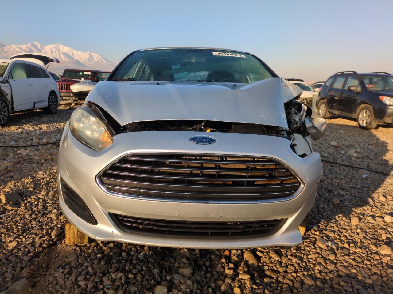 2019 Ford Fiesta VIN 3FADP4AJ7KM130472 Copart auction photo, front end / side damage thumbnail 5
