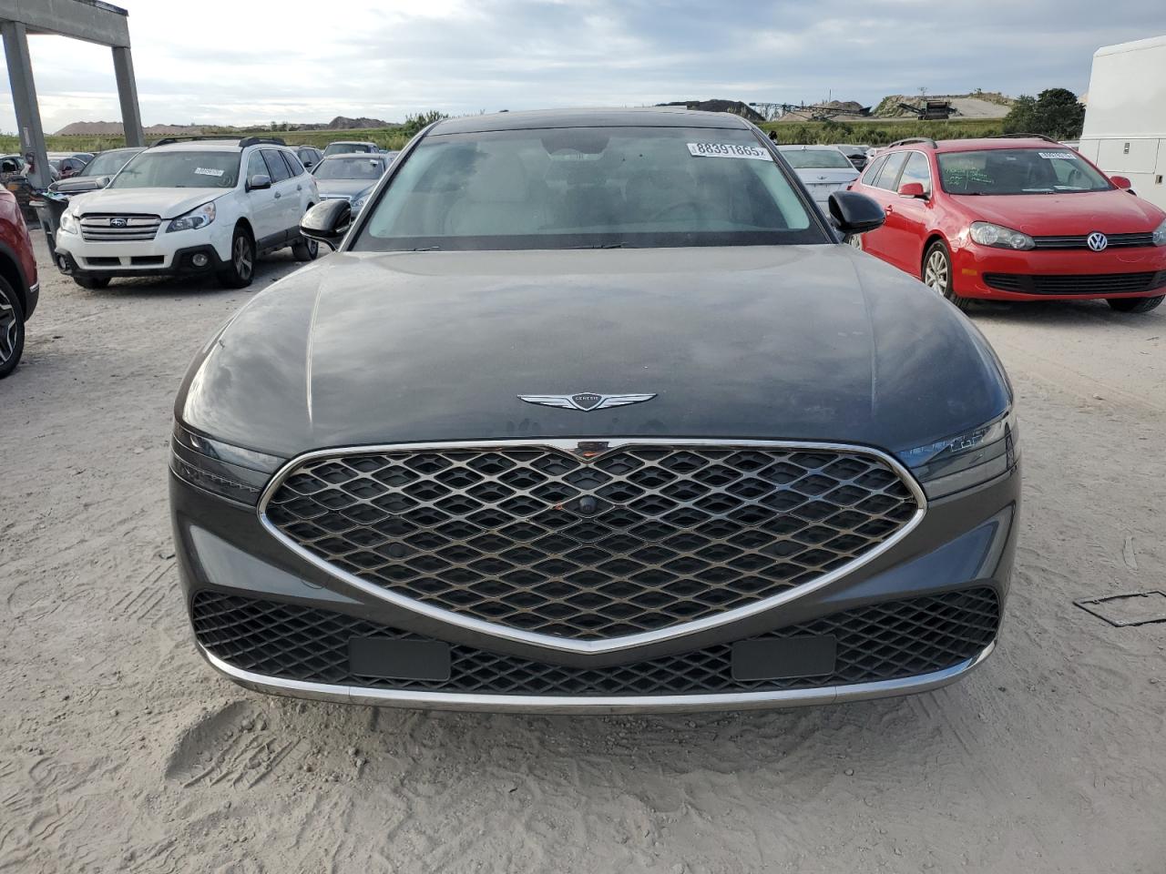 2023 Genesis G90 VIN KMTFC4SD8PU029226 Copart auction photo, rear end / minor dent/scratches damage thumbnail 5