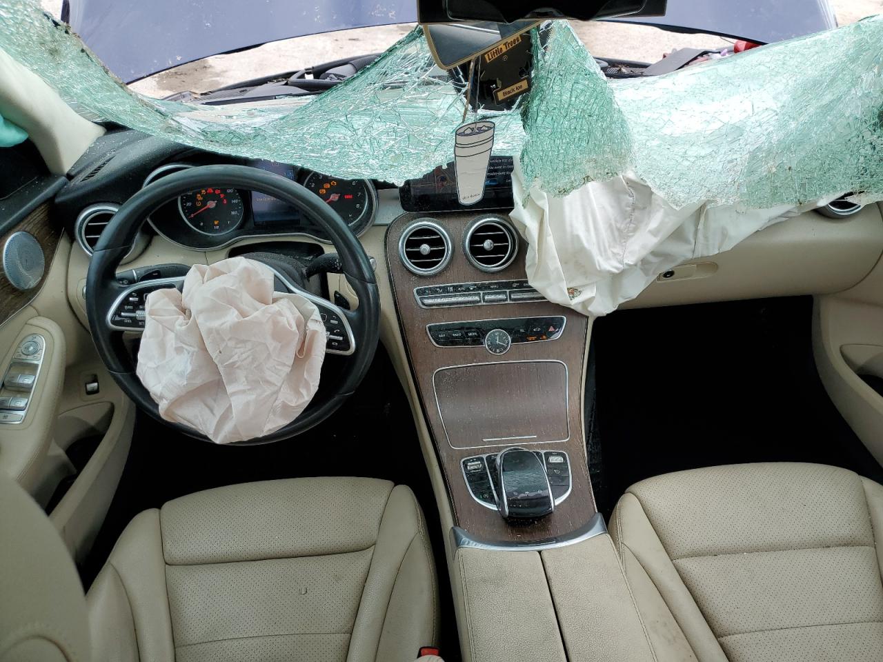 2019 Mercedes-Benz C-klasse VIN 55SWF8EB4KU304923 Copart auction photo, front end damage thumbnail 8