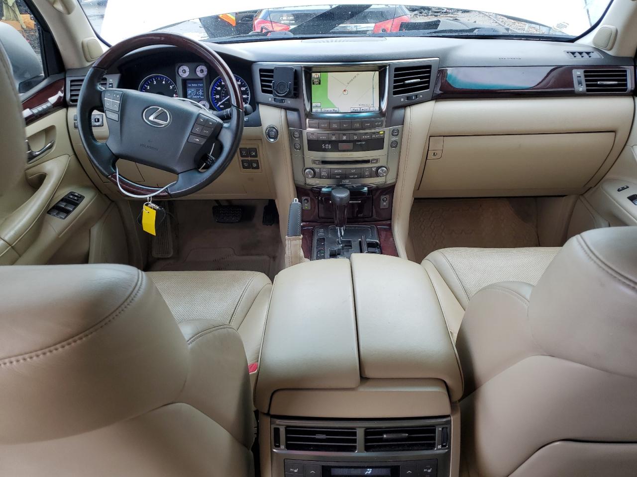2011 Lexus LX VIN JTJHY7AX8B4078339 Copart auction photo, front end damage thumbnail 8