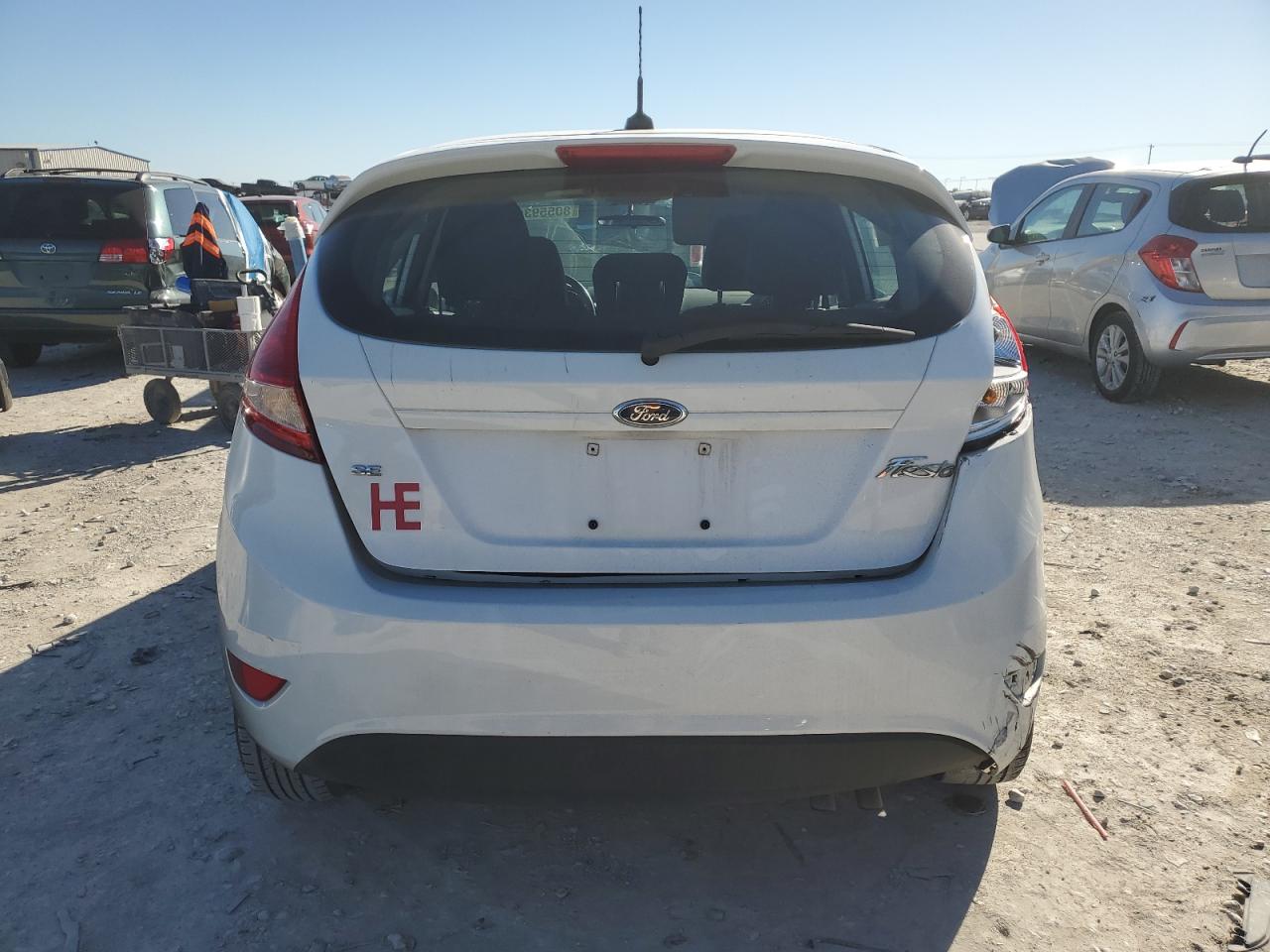 2013 Ford Fiesta VIN 3FADP4EJ0DM109606 Copart auction photo, front end / rear end damage thumbnail 6