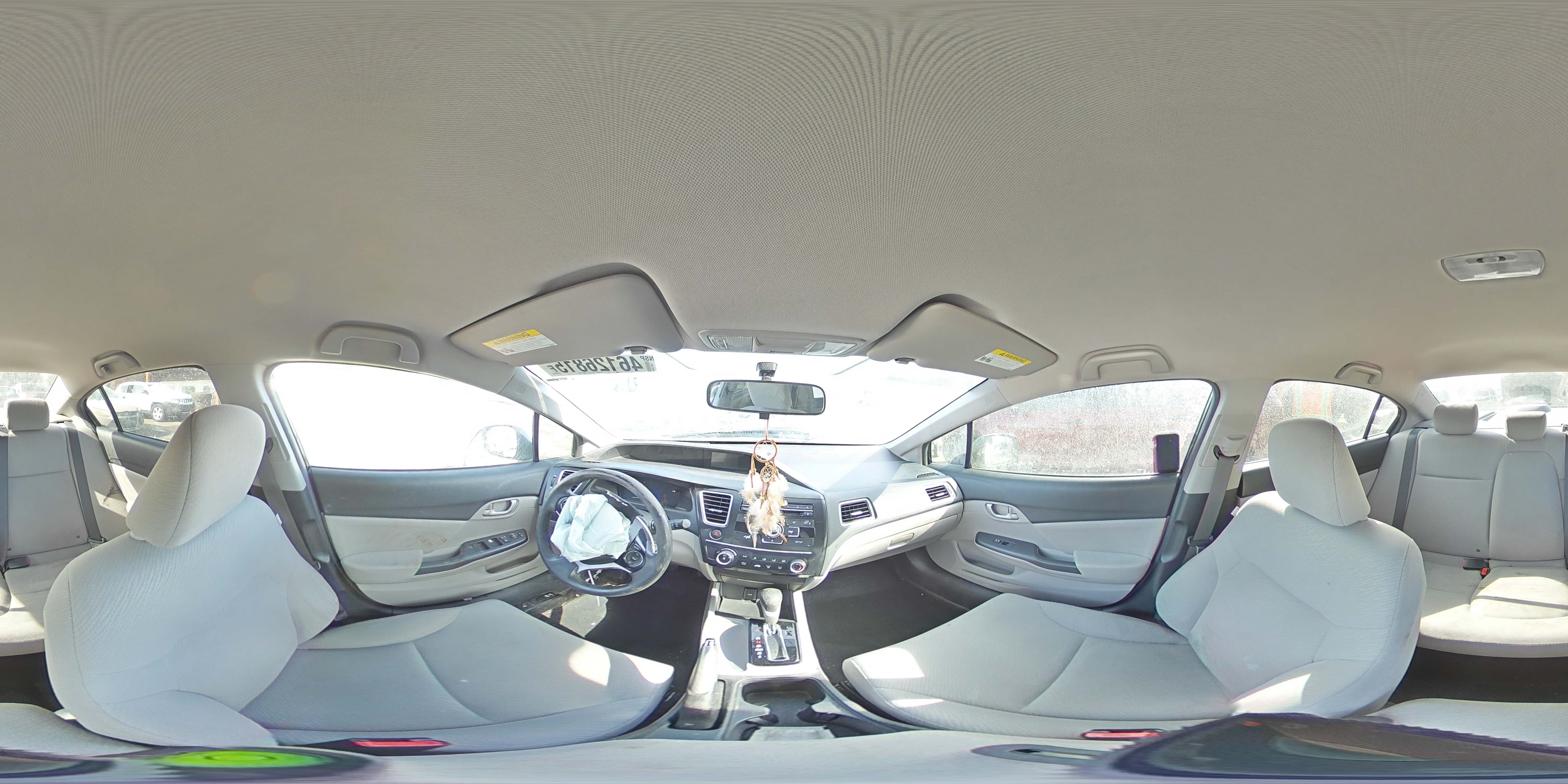 2013 Honda Civic VIN 19XFB2F55DE100157 Copart auction photo, all over / hail damage thumbnail 12