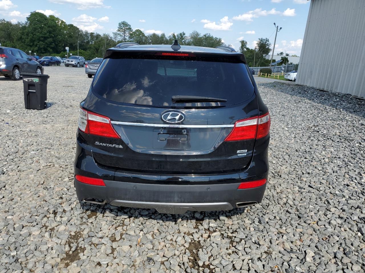 2014 Hyundai Santa Fe VIN KM8SRDHF8EU076589 Copart auction photo, all over damage thumbnail 6