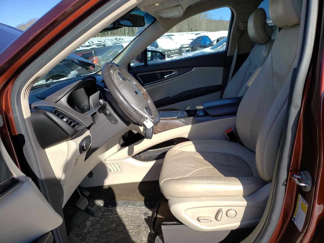 2016 Lincoln MKX VIN 2LMTJ8LR7GBL53279 Copart auction photo, undercarriage / front end damage thumbnail 7