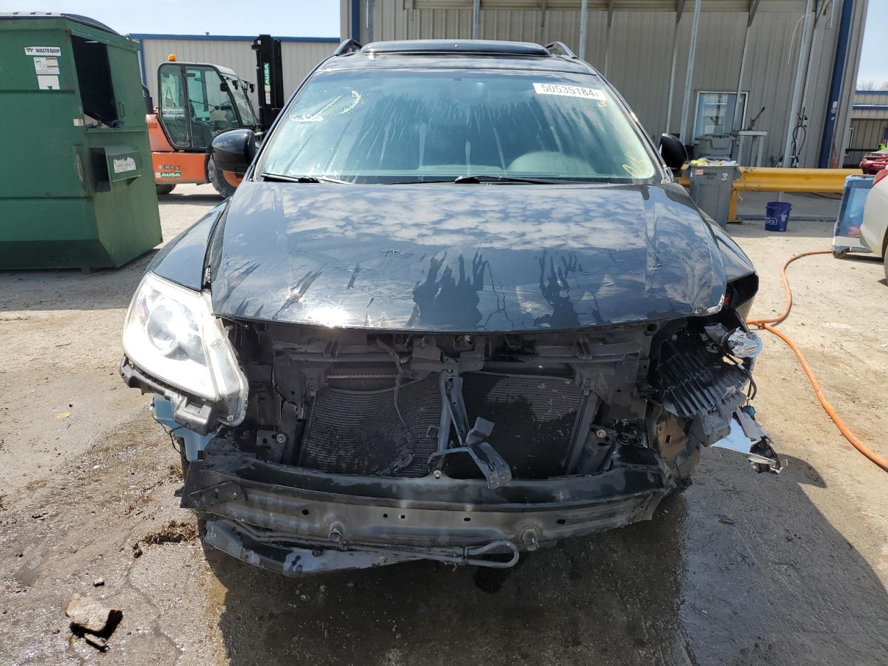 2012 Mazda CX-9 VIN JM3TB2CA4C0337175 Copart auction photo, front end / side damage thumbnail 5