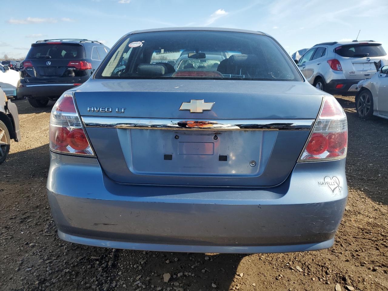2007 Chevrolet Aveo VIN KL1TG56637B112976 Copart auction photo, front end / side damage thumbnail 6