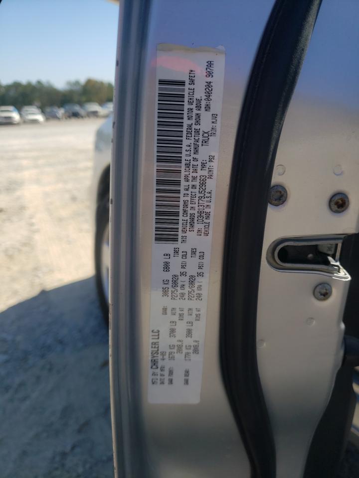 2009 Dodge RAM VIN 1D3HB13T79J529663 Copart auction photo, side damage thumbnail 14
