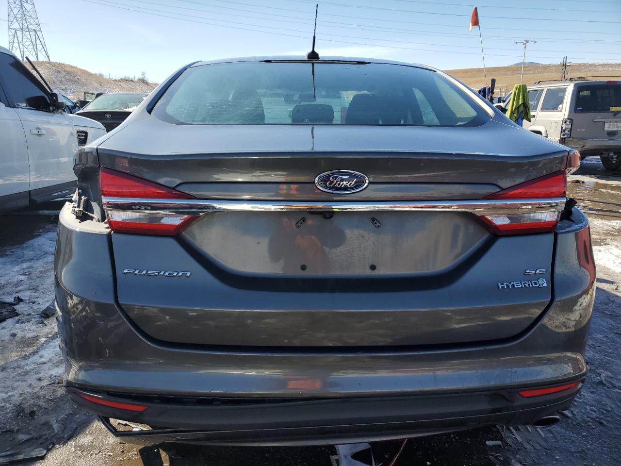 2017 Ford Fusion VIN 3FA6P0LU0HR356227 Copart auction photo, rear end / front end damage thumbnail 6